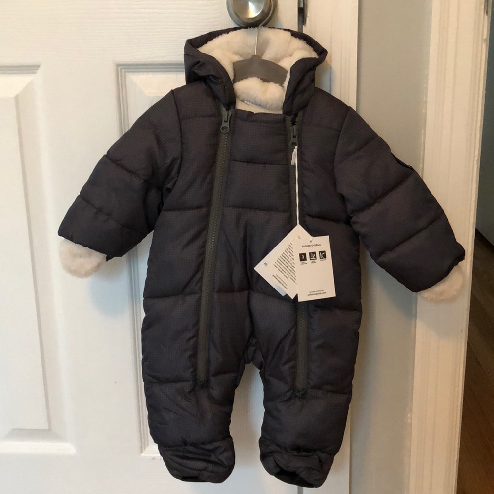 Infant snowsuit. Padded, fully lined, never used.